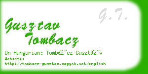 gusztav tombacz business card